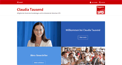 Desktop Screenshot of claudia-tausend.de