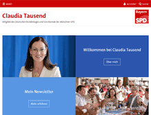 Tablet Screenshot of claudia-tausend.de